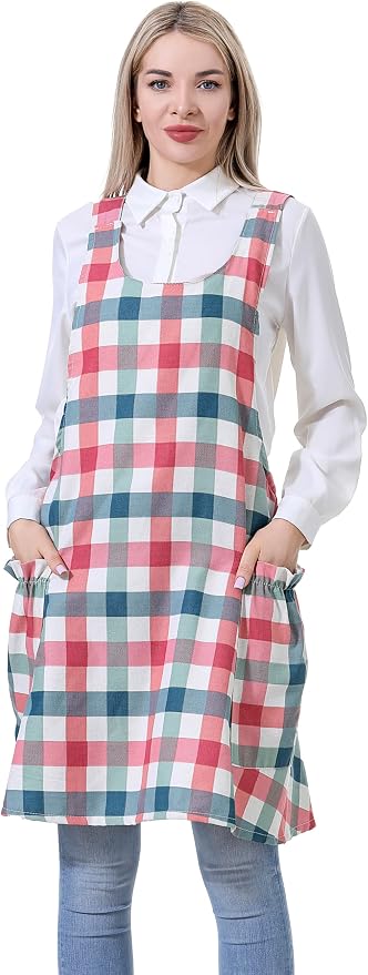 Cozy Adjustable Cross Back Aprons by APRONNER
