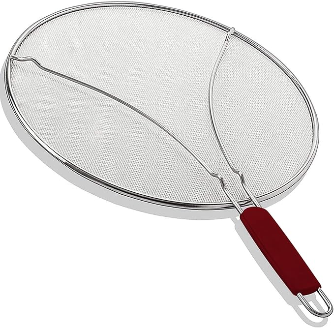 13" Grease Splatter Screen for Cooking | Stainless Steel Oil Splatter Guard and by KAFOOR