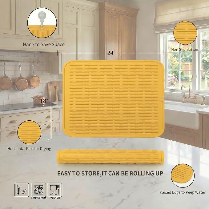 MicoYang Silicone Dish Drying Mat - Image 2