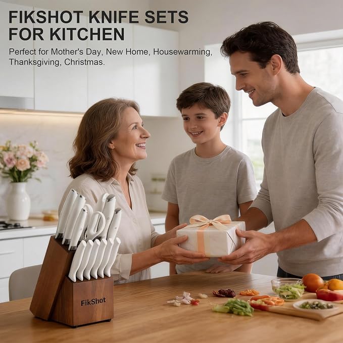 Fikshot 14-Piece Knife Set – German High Carbon Stainless Steel, Professional - Image 8