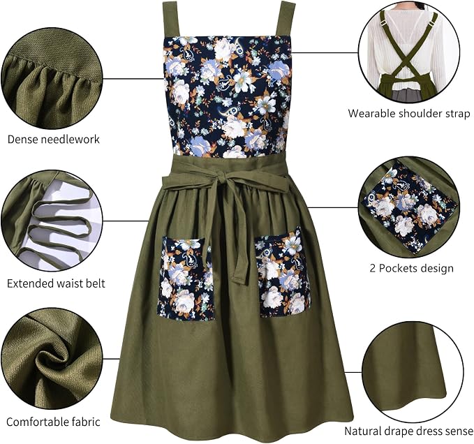 Pinknoke Vintage Pinafore Apron Dress - Image 5
