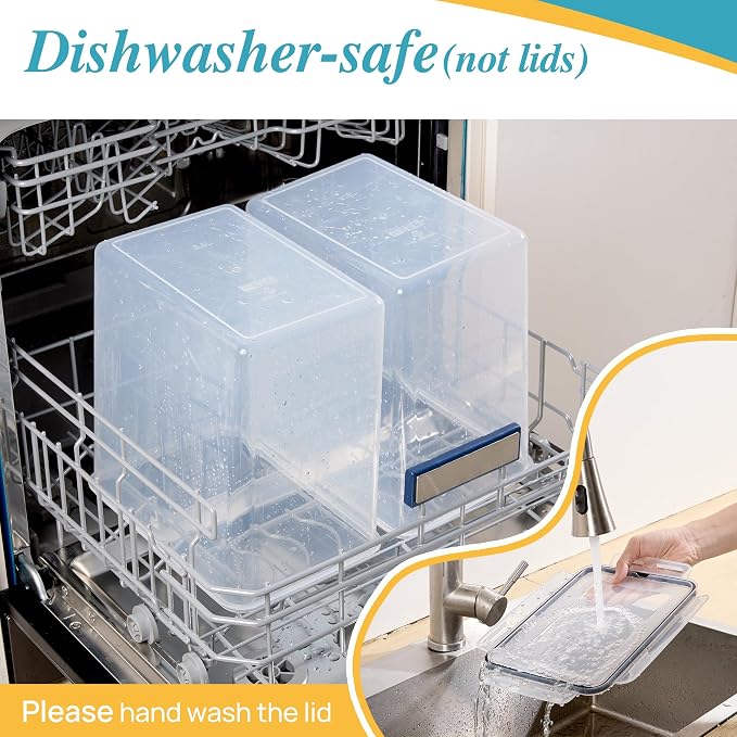 Vtopmart 9.5L 2 Pack Extra Large Flour Sugar Storage Containers - Image 4