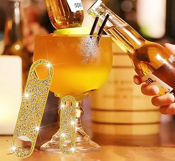 Gold Beer Bottle Opener Diamond Bling Beer Bottle Opener - Image 2