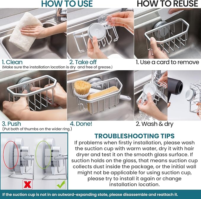 TAILI Sponge Holder for Kitchen Sink - Image 7