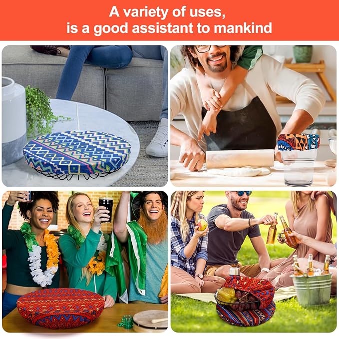 10Pcs Reusable Bowl Covers in 5 Sizes - Image 4