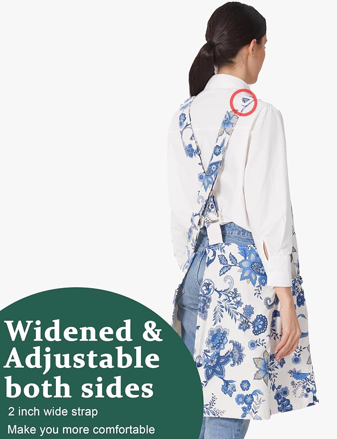 Cozy Adjustable Cross Back Aprons - Image 3