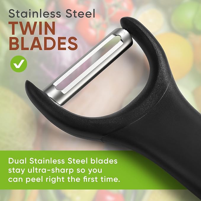 Spring Chef Swivel Vegetable Peeler & Y Potato Peeler - Image 6
