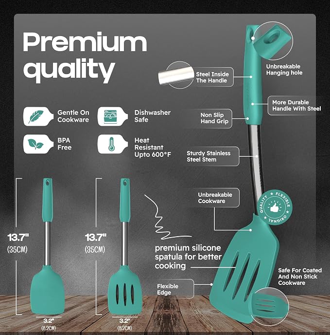 BakeRoyal Silicone Spatula Set - Image 2