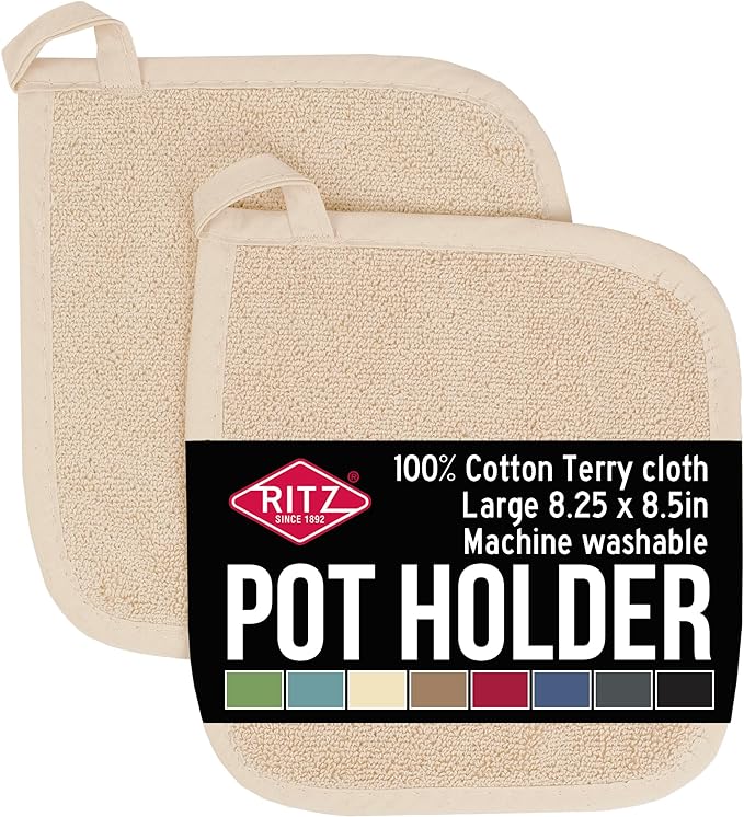 RITZ Terry Potholder & Hot Pad: Unparalleled Heat Resistant, Durable 100% by Ritz+Foodservice