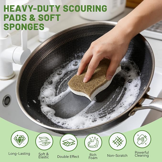 LILAC 12 Pack Natural Cellulose Sponges - Image 4