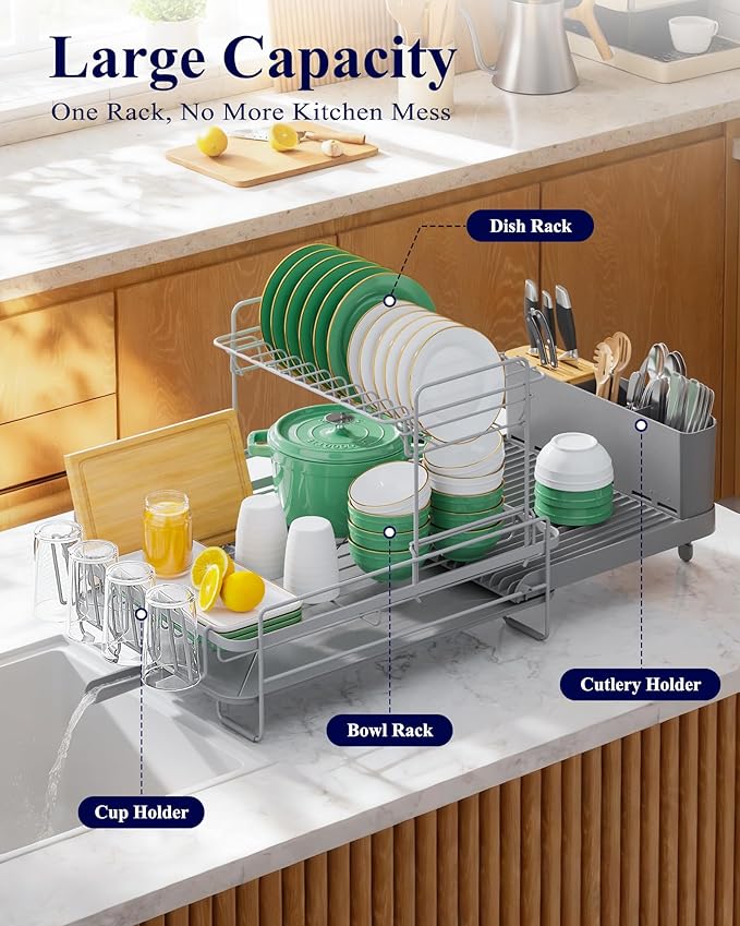 Kitsure Large Dish Drying Rack - Image 2