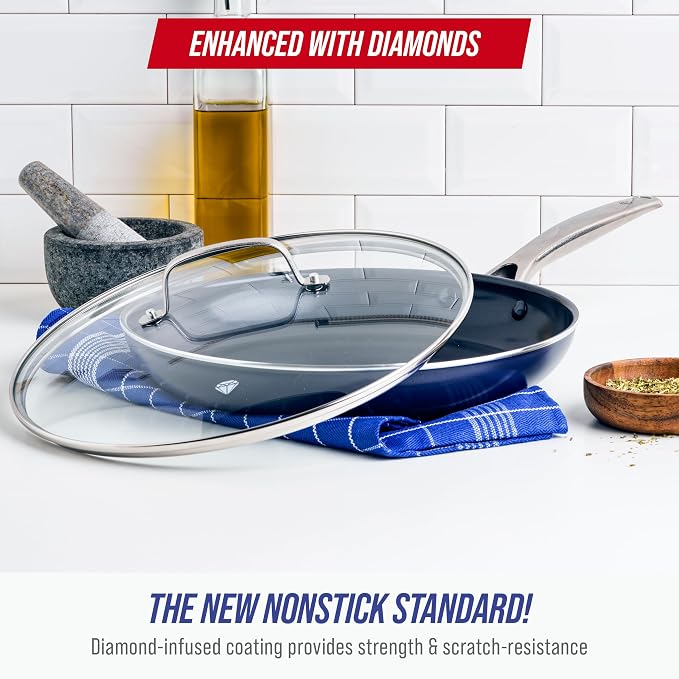 Blue Diamond 12" Nonstick Frying Pan - Image 2