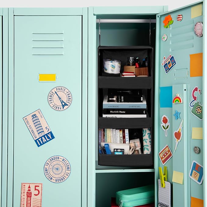 GRANNY SAYS Hanging Closet Shelf, 3-Shelf Foldable Hanging Organizers and - Image 8