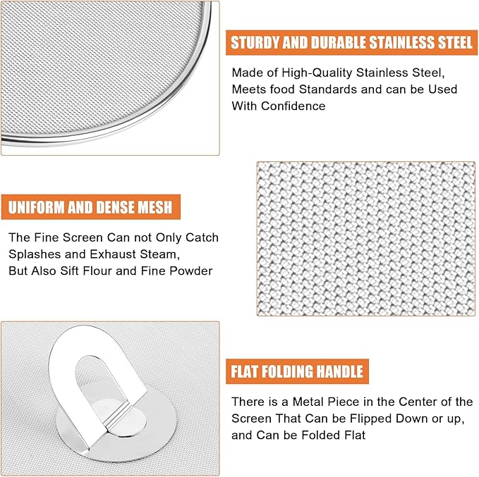 3-Pack Splatter Screens for Frying Pan - Image 2