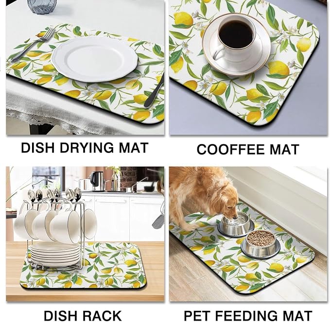 Dish Drying Mat for Kitchen Counter 2 Pack - Image 6
