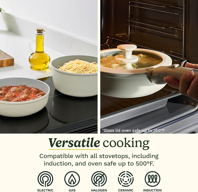 Cuisinart 13-Pc ClickSmart Nonstick Detachable Handle Ceramic Cookware - Image 7