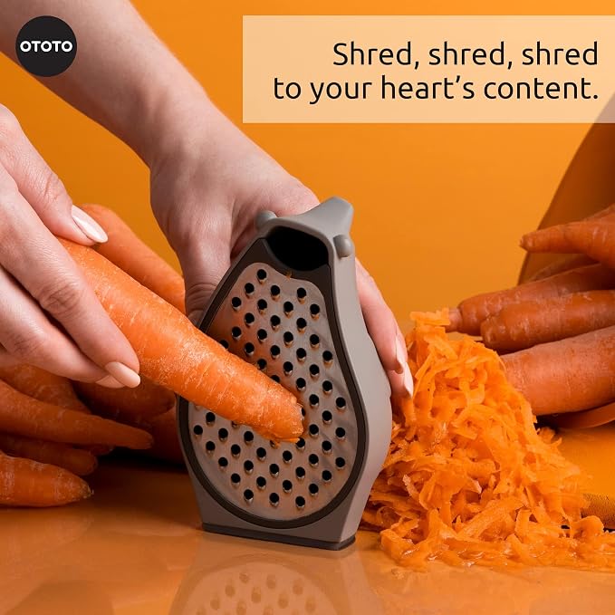 OTOTO Grater - Stainless Steel, BPA Free, Dishwasher Safe, Fun Kitchen Gadget - Image 4
