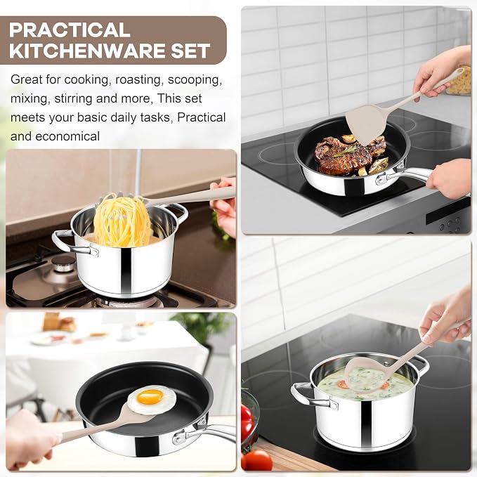TeamFar 8 PCS Silicone Cooking Utensils - Image 4