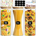BGraceyy Glass Jars with Bamboo Lids, 72oz 3Pcs Kitchen Glass Containers with by BGraceyyMoments