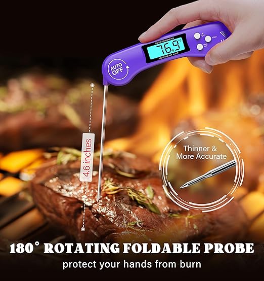 DOQAUS Digital Meat Thermometer, Instant Read Food Thermometer - Image 3