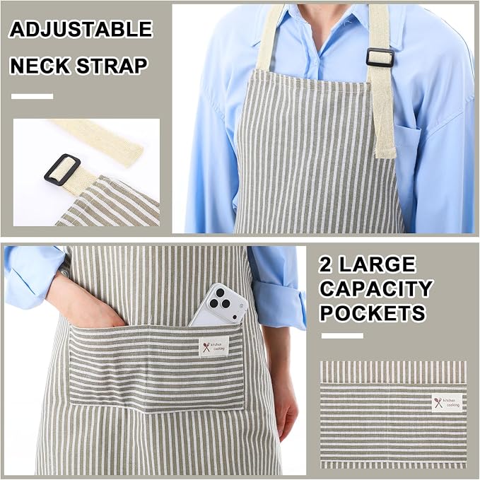 Janmercy 24 Pcs Aprons for Women Men - Image 6