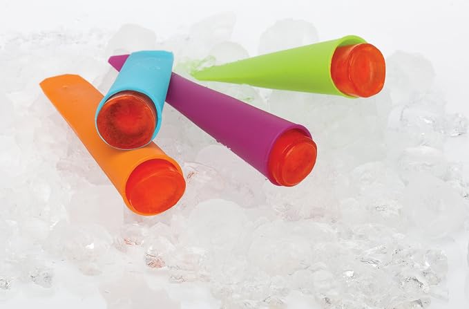 HIC Kitchen Flavor Blast Silicone Ice Pop Makers, Makes 4 Ice Pops - Image 2