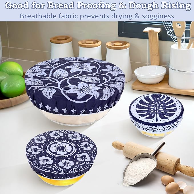 5-Size Reusable Beeswax Bowl Covers - Image 4