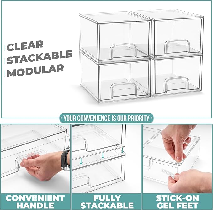 Sorbus Acrylic Storage Containers - Image 5