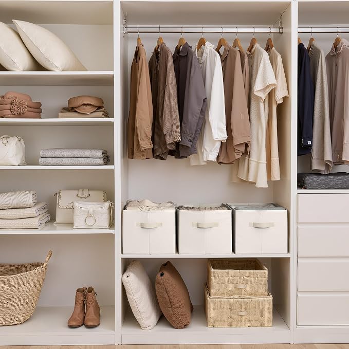 StorageWorks Fabric Closet Organizers and Storage Bin, Foldable Shelf Baskets - Image 3