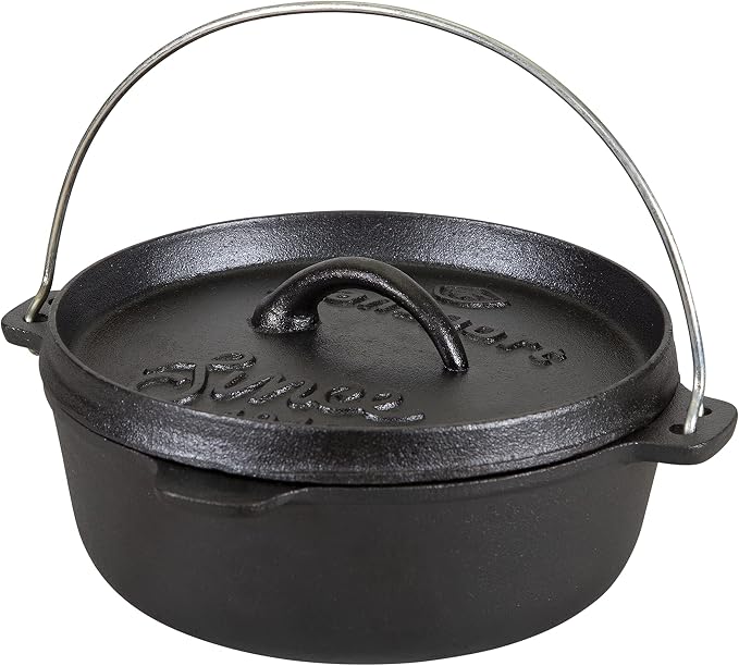 Stansport Pre-Seasoned Cast Iron Dutch Oven by Stansport