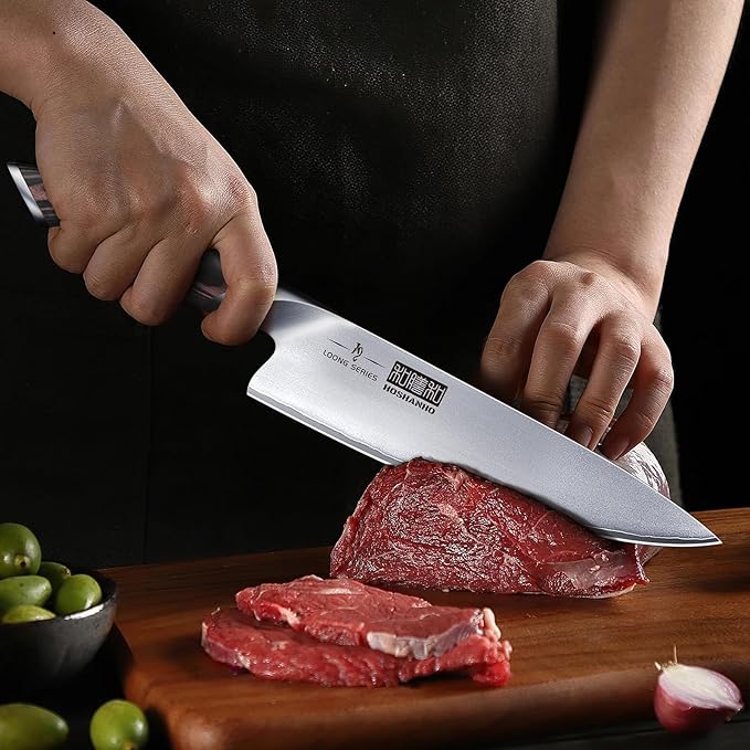 HOSHANHO 7 Pieces Kitchen Knife Set, Japanese High Carbon Stainless Steel - Image 5