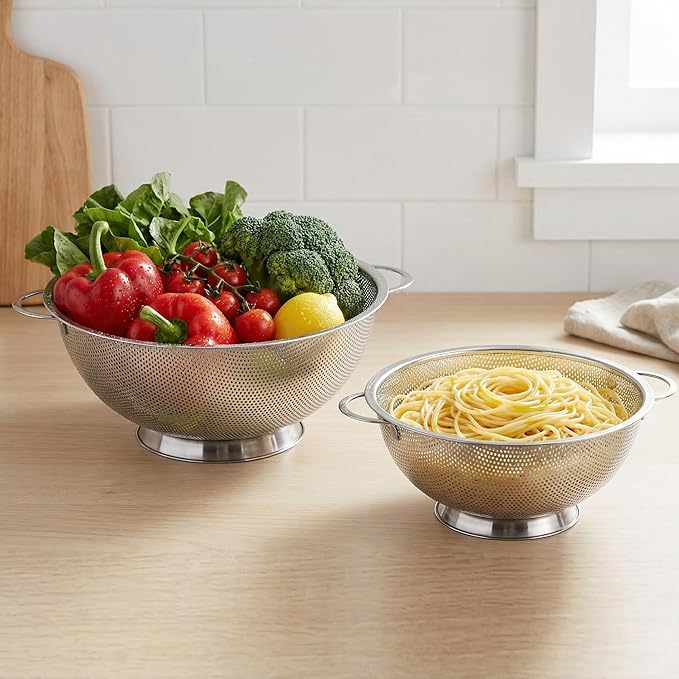 Kaishun Colander Stainless Steel 5-Quart, Strainer - Image 6