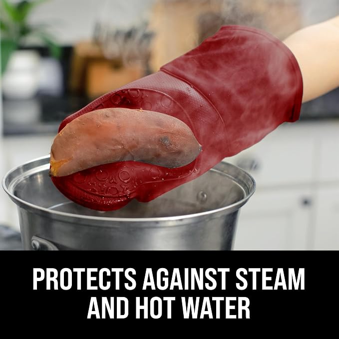 BPA-Free Silicone Oven Mitts Ultra Heat Resistant up to 500°F - Image 4