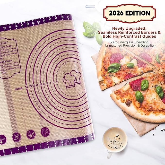 Baking Mat, Reusable Food Grade Silicone Counter Mat - Image 2