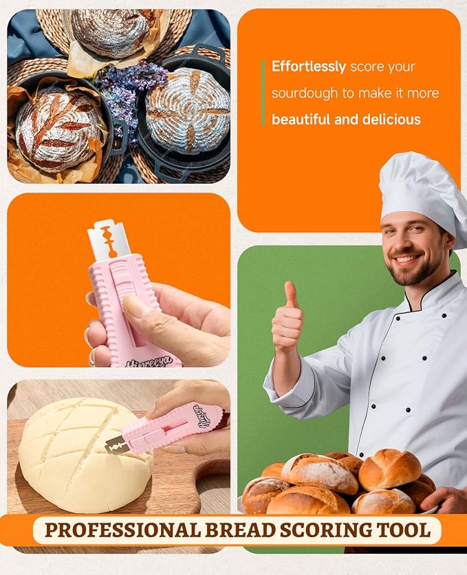 Bread Lame Sourdough Bread Baking Supplies Bread Cutter, Extractable & Magnetic - Image 6