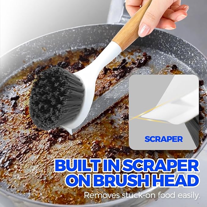 Holikme 3 Pack Cast Iron Brush and Scraper - Image 4