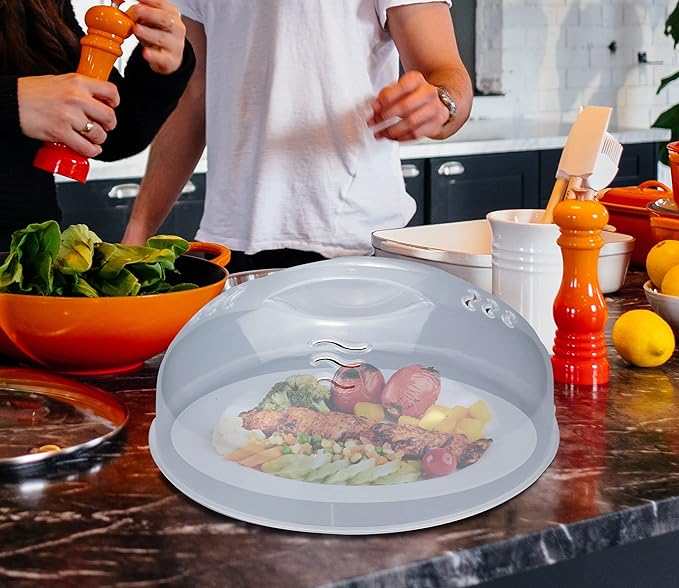 Microwave Splatter Cover for Food Large Microwave Plate Food Cover - Image 6
