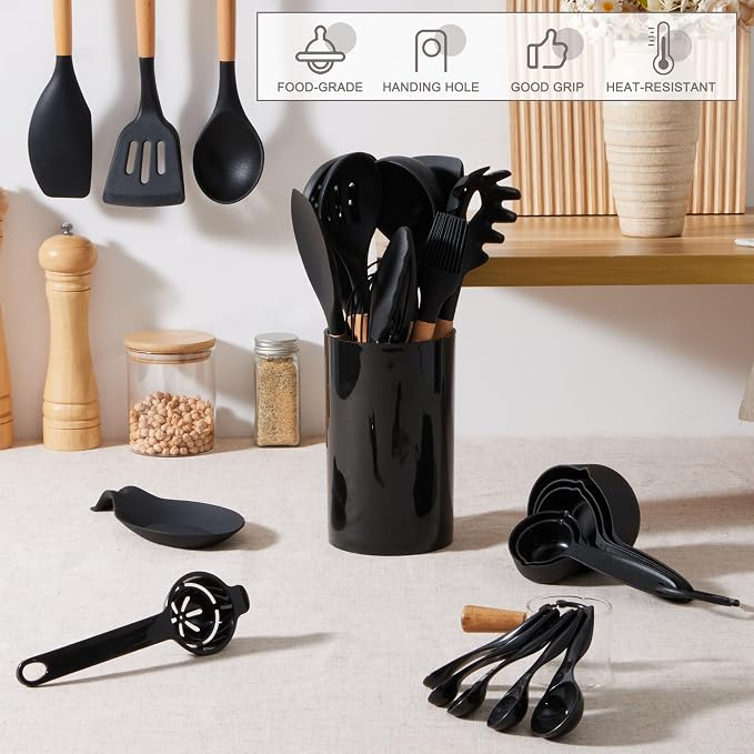 E-far Black Kitchen Utensils Set - Image 6