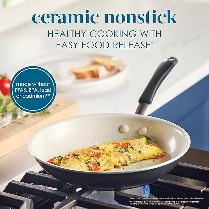 Rachael Ray Cucina Ceramic Cookware Set - Image 3