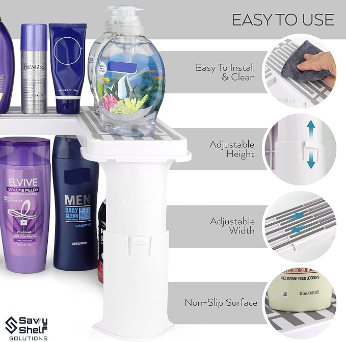 Expandable Under Sink Organizer and Storage I Bathroom Under the Sink Organizer - Image 5