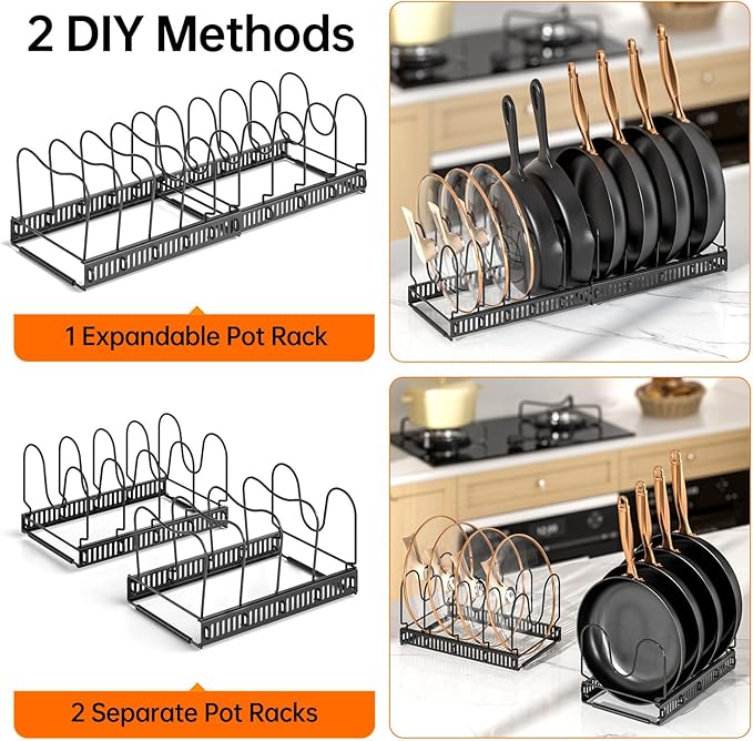 MUDEELA Pots and Pans Organizer Rack - Image 5