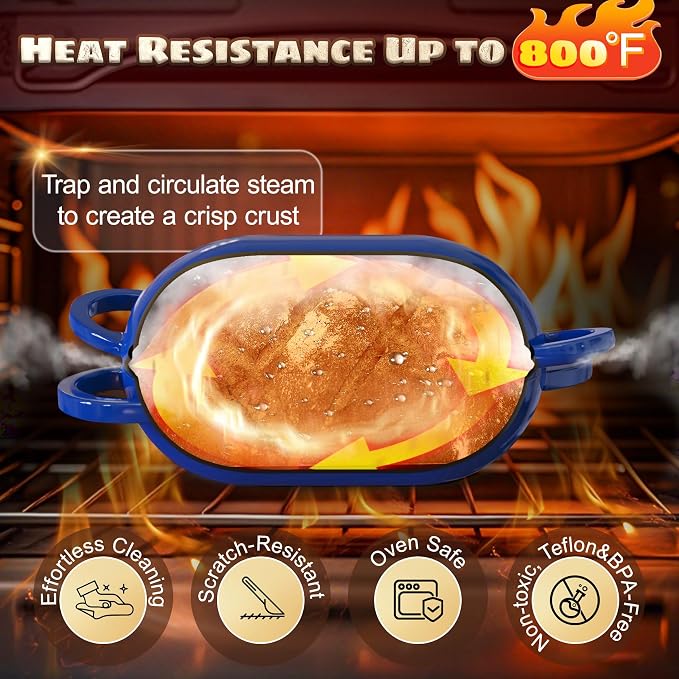 Enameled Cast Iron Oval Bread Oven - Image 6