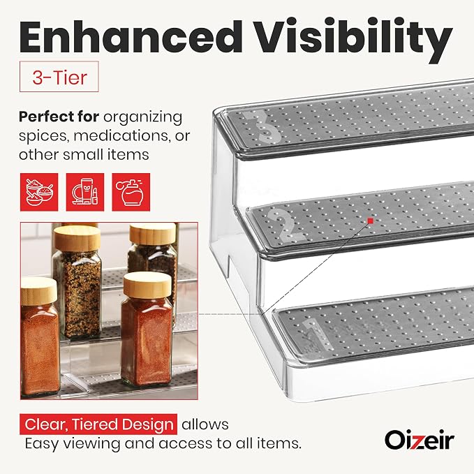 Oizeir Expandable Spice Organizer Rack - Image 4