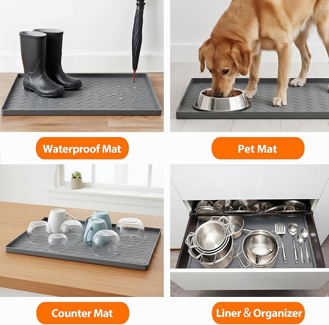 TigeJoy 37" x 19" Under Sink Mats - Image 7