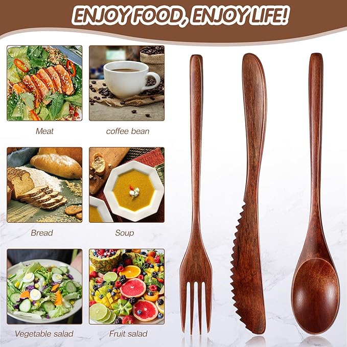 Geiserailie 24 Pcs Wooden Utensils - Image 6
