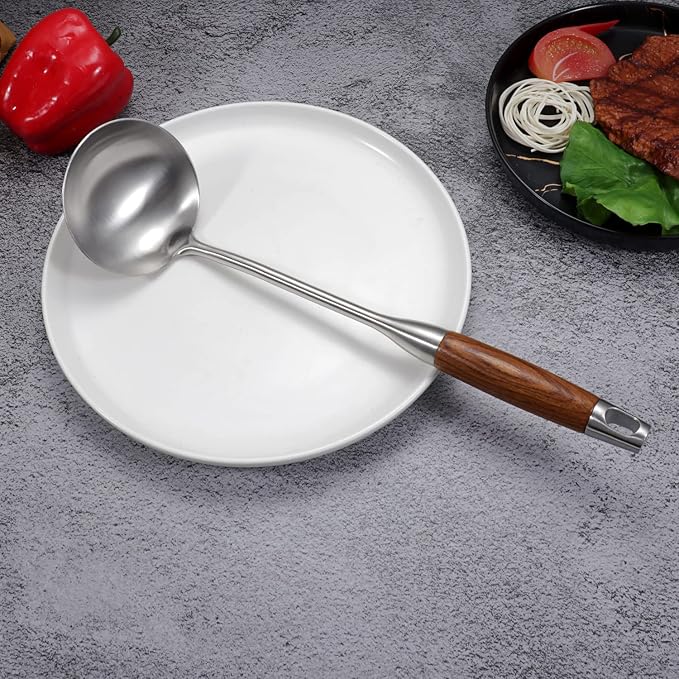 AOOSY Soup Ladle, 304 Stainless Steel Cooking Ladle Spoon - Image 4