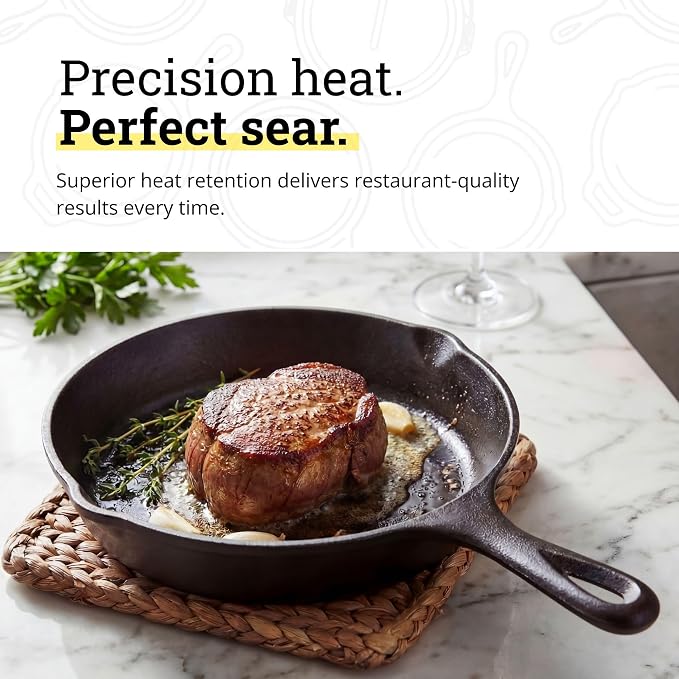 Lodge Seasoned Cast Iron Skillet 6.5 Inches - Image 4