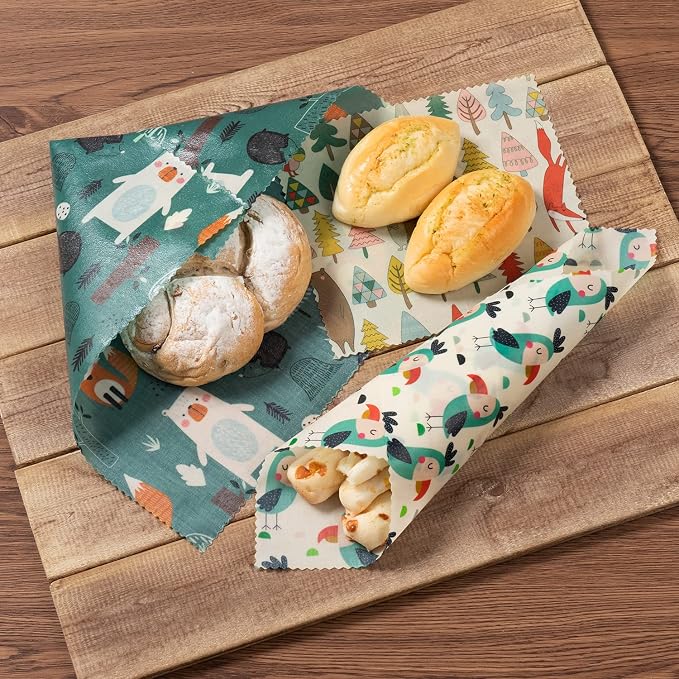 Akeeko Reusable Beeswax Food Wraps - Image 4