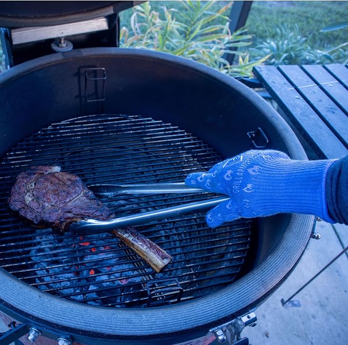 Grill Armor Oven Gloves with Fingers – Extra Long Cuff, 932°F Heat, Fire & Cut - Image 3