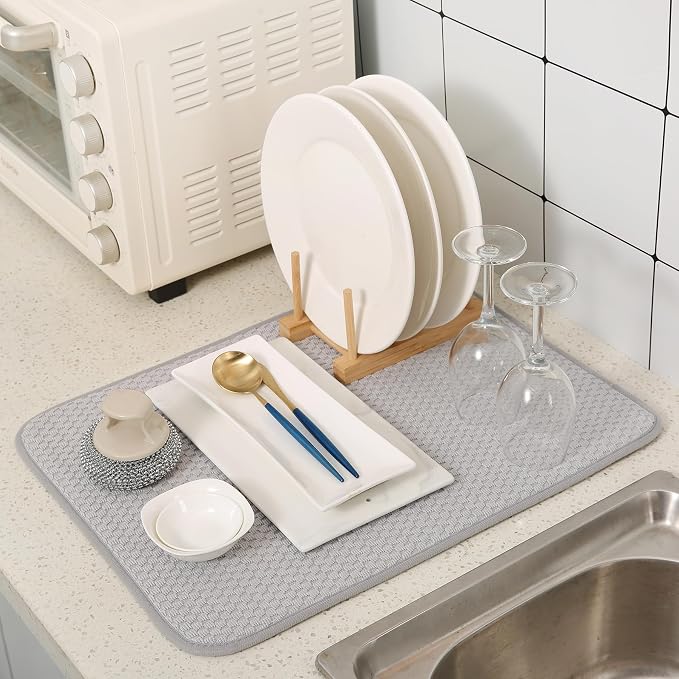 2 Pack Microfiber Dish Drying Mat - Image 4